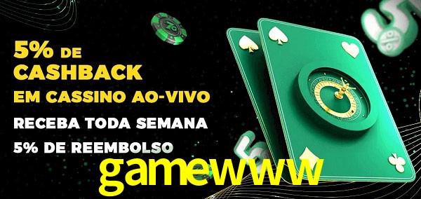Promoções do cassino ao Vivo gamewww